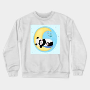 Baby Panda is dreaming Crewneck Sweatshirt